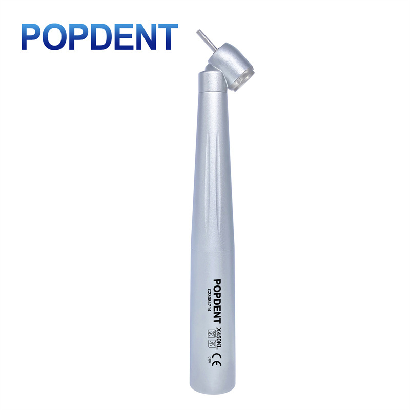 POPDENT Fiber Optic 45° Angled Dental High Speed Surgical Handpiece Fit NSK Style X450L,Kavo Style X450KL