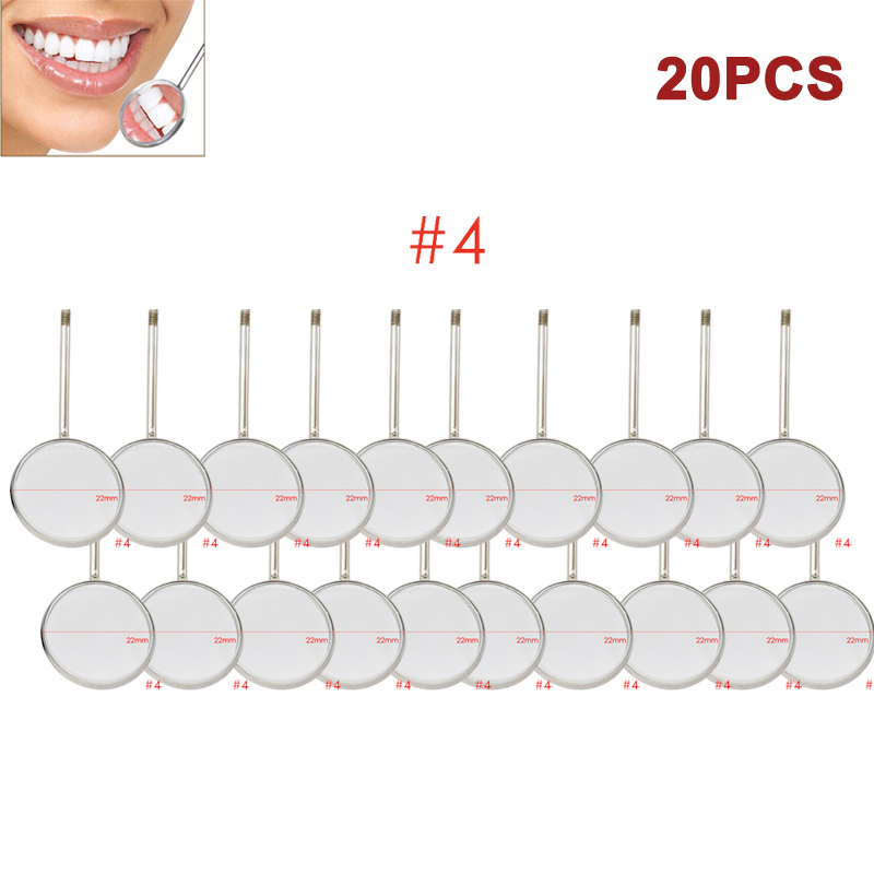 #4 #5 Dental Mouth Mirror and Handle For Teeth's ENT Dental Instruments