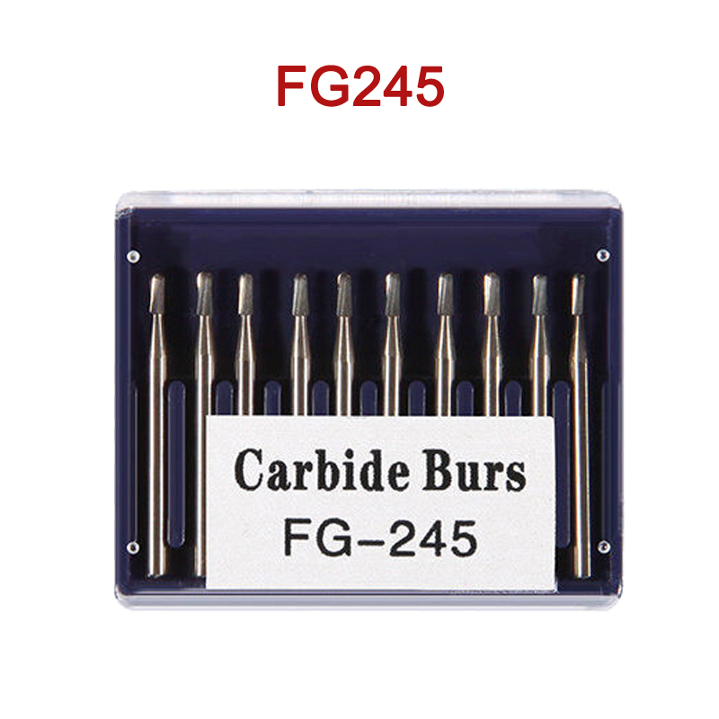 Dental Tungsten Carbide Tungsten Steel Burs for High Speed Handpiece FG1/2/3/4/5/6/7/8/245/330/556/557/558/701/702/701L/702L/1557/1558/1957/1958/7901/7902/7903
