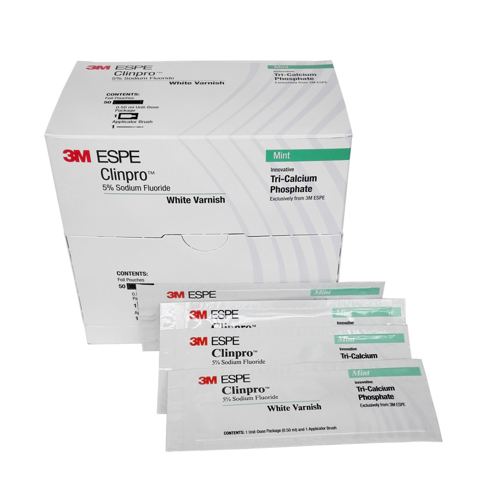 Dental 3M ESPE Clinpro 5% Sodium Fluoride White Varnish-Mint Flavor