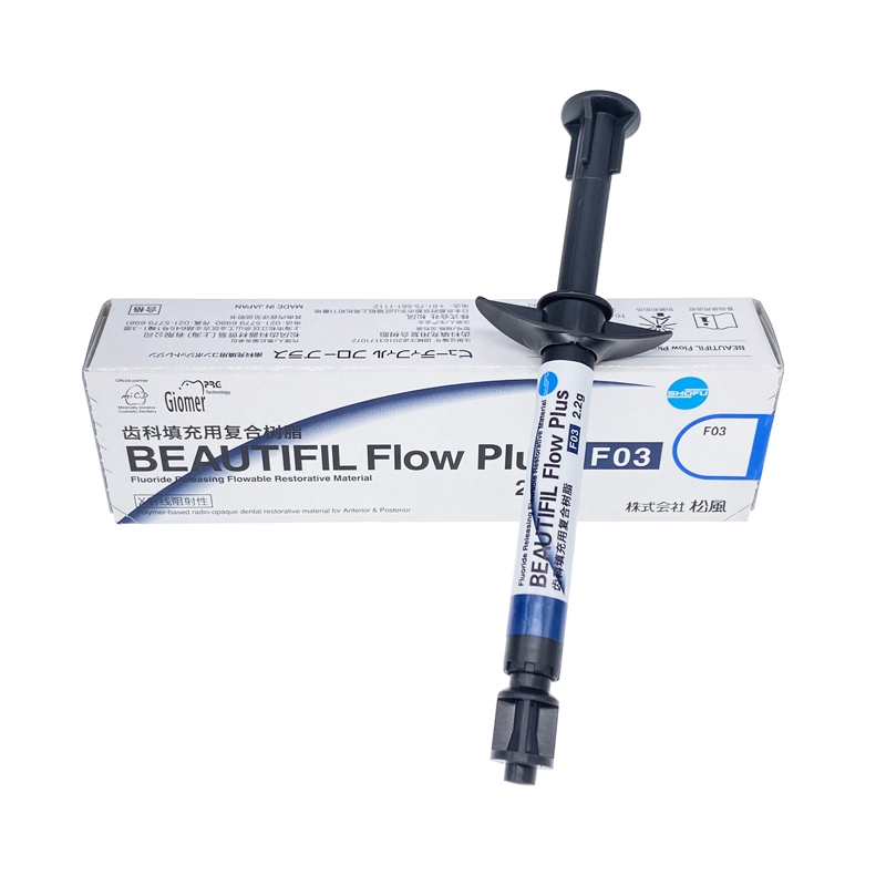 SHOFU BEAUTIFIL FLOW PLUS F03 Dental Low Flow Composite Syringe A2 A3 2.2 GM
