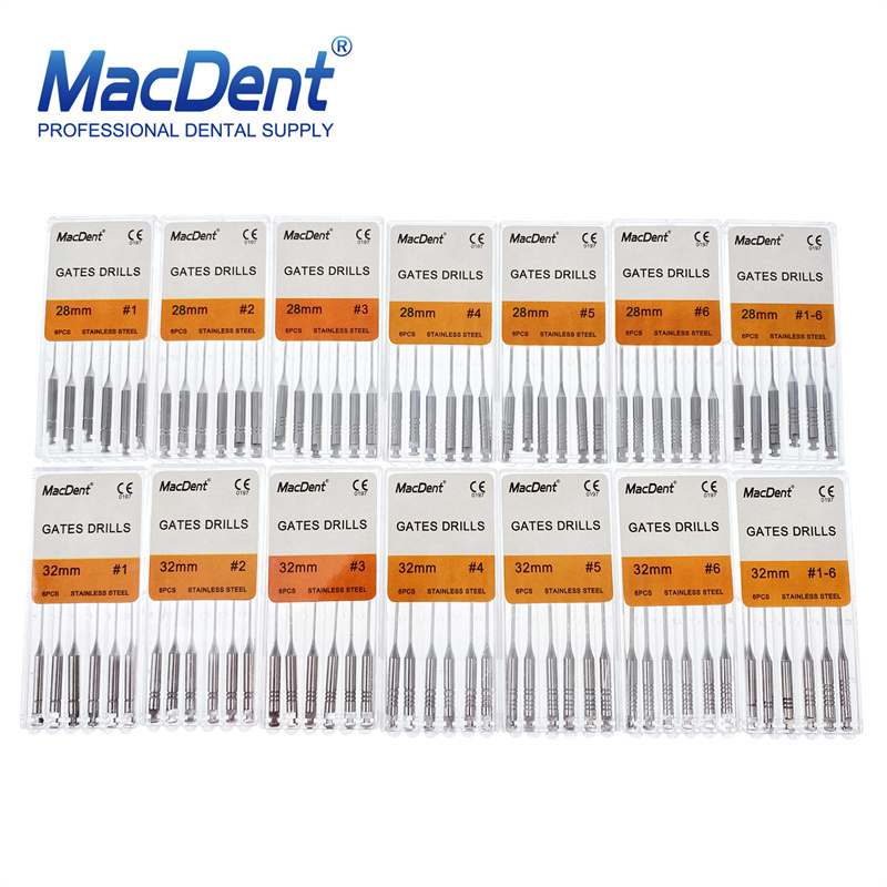 Macdent Gates Drill Dental Endodontic Root Canal Files 28mm/32mm