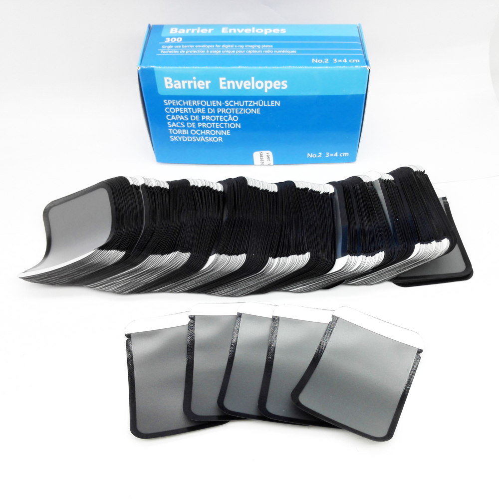 Dental Barrier Envelopes Side for Dental X Ray Digital Phosphor Plate Sensor Size #0 / #1 / #2