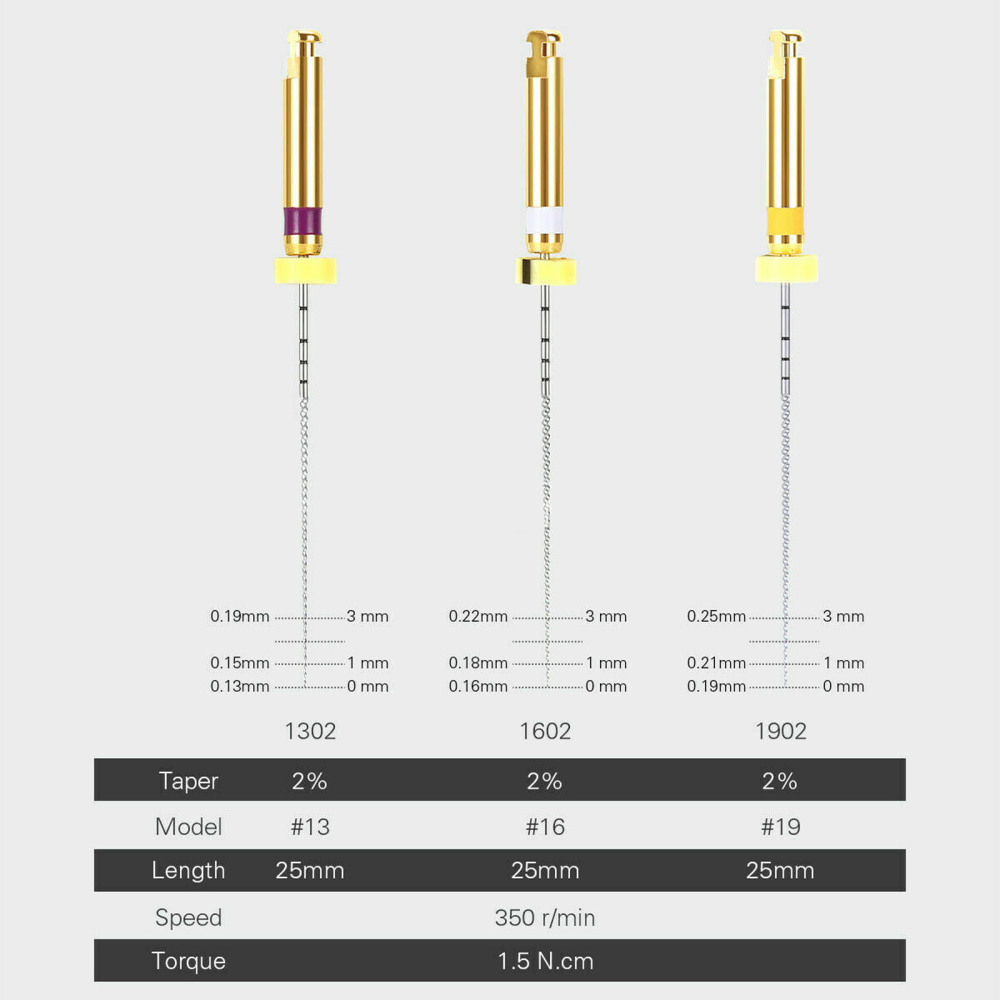 Dental Endo Rotary NITI File X-PATH Engine Root Canal Treatment 21mm/25MM/31MM 13#-19