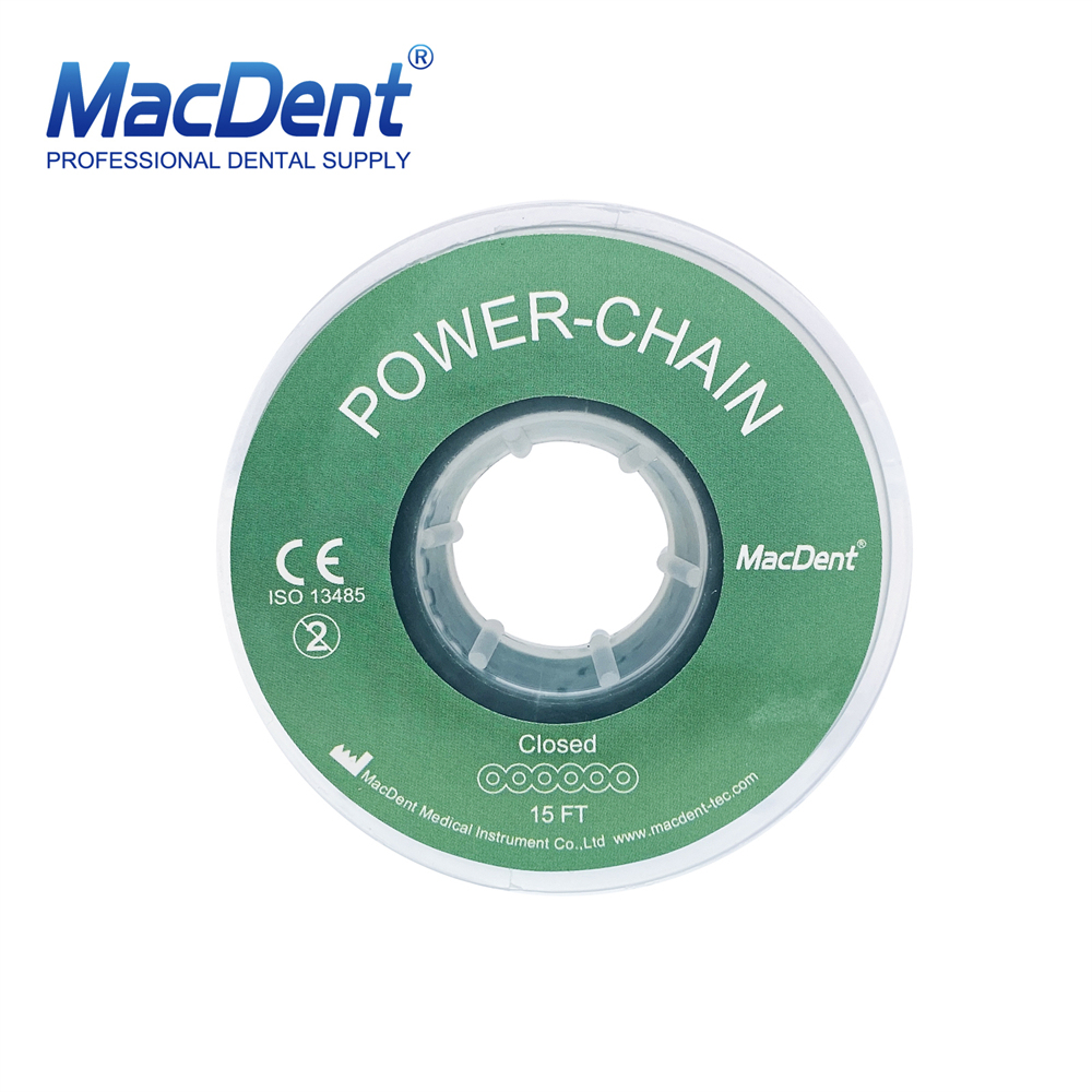 MacDent Dental Ortho Brace Bands Power Chains Super Elastic Short Closed Long
