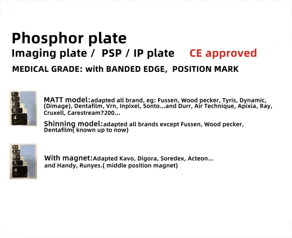 1Pc/Box Dental Phosphor Plates Sensor Image Board for Dentistry Imaging System
