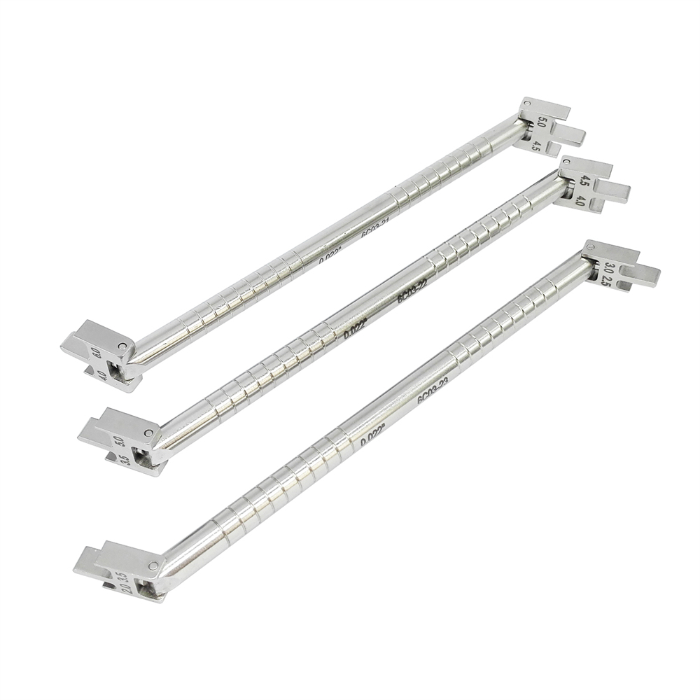 Dental Bracket Positioning Movable Head Height Gauge Orthodontic Instruments