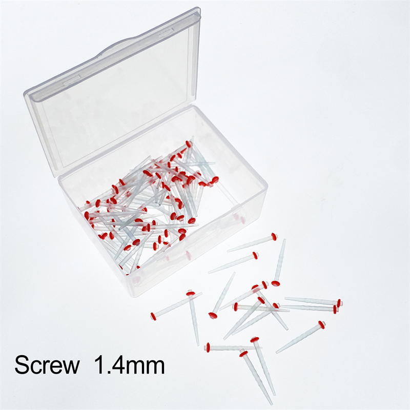 100 Pcs Dental Endo Quartz Fiber Post Screw Restorative 1.2 1.4 1.6 1.8mm