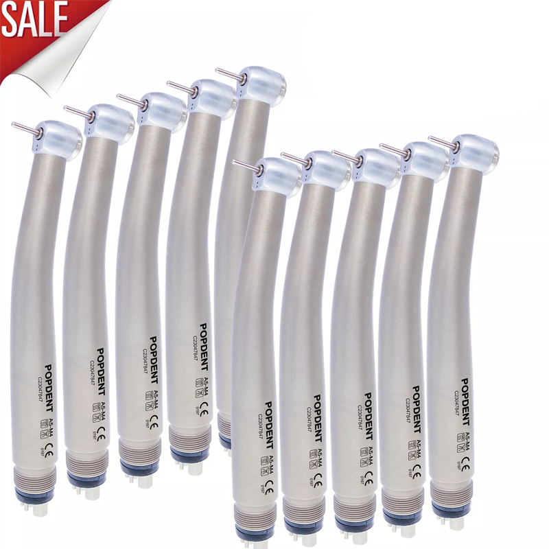 10pcs NSK PANA MAX Style Dental High Speed Handpiece Air Turbine POPDENT  4 Hole