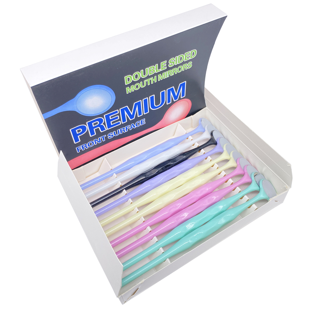 10pcs Dental Premium Mouth Mirrors Front Surface Double Single Sided