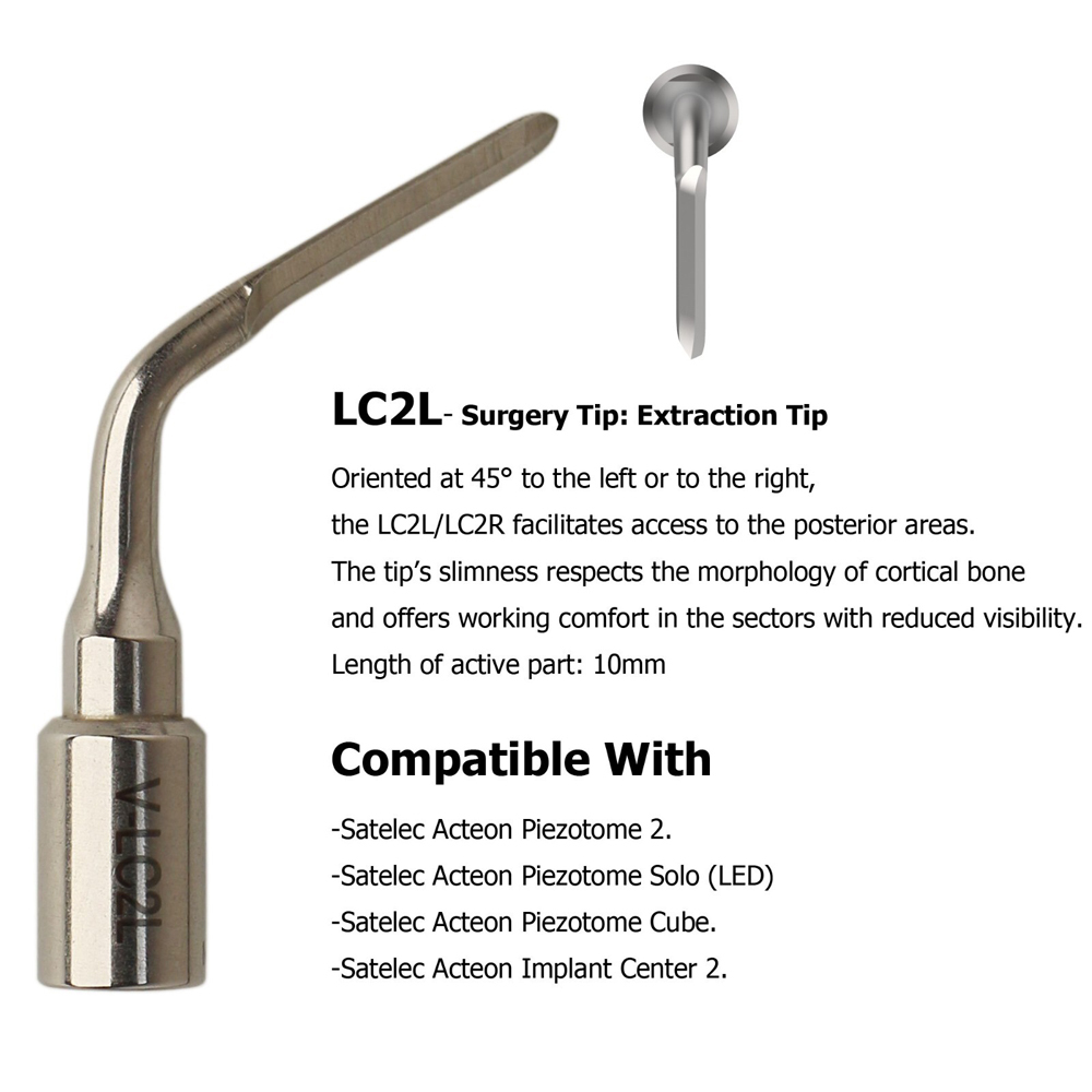 Dental ACTEON Piezotome 2 Cube Ultrasonic Surgery Tips Satelec Piezo Scaler Tips