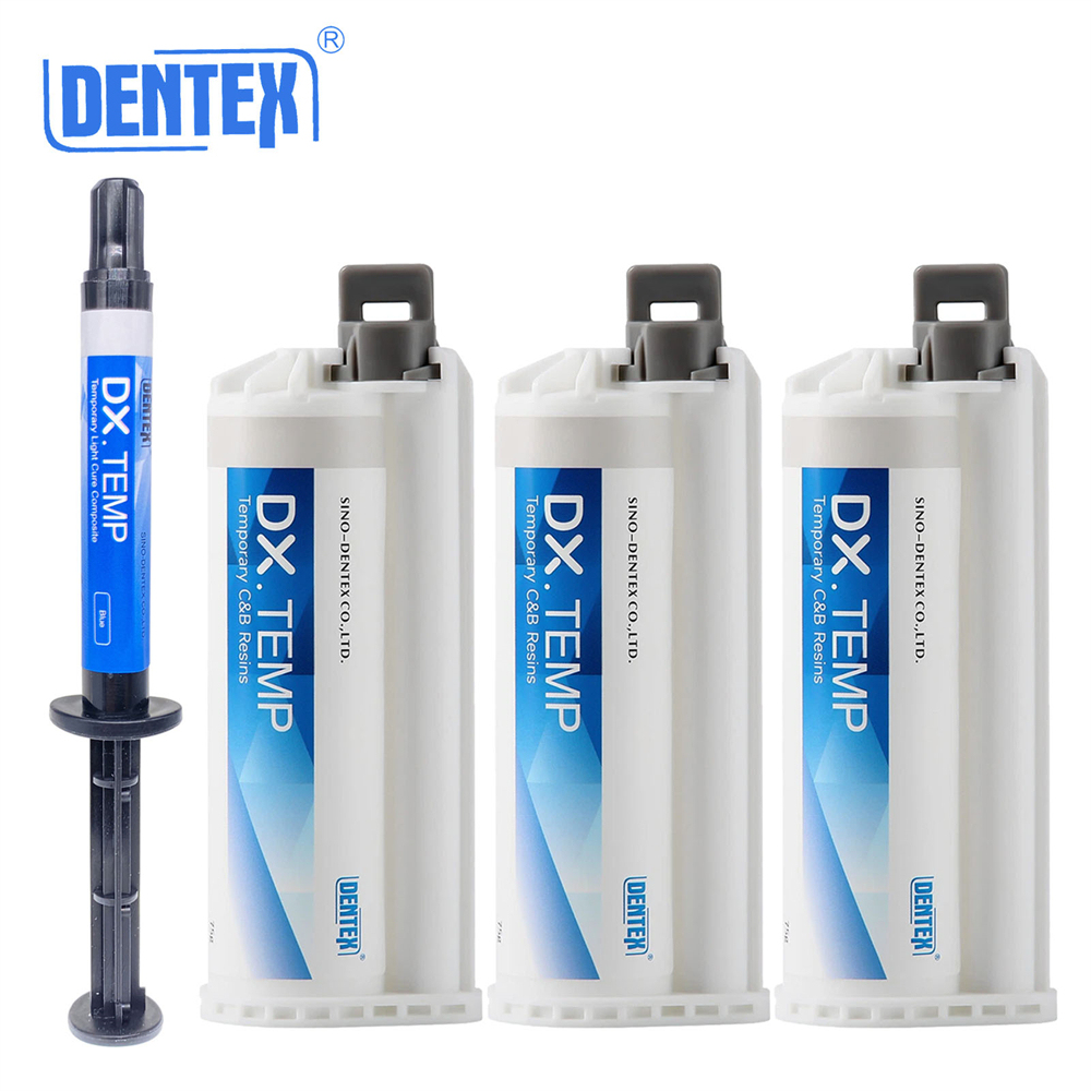 DENTEX DX.TEMP Temporary Crown &Bridges Self Cure Resin/Flow Light Cure Filling Resin