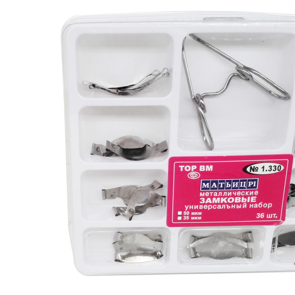 Dental Saddle Contoured Metal Matrices Matrix & Springclip TOP BM № 1.330