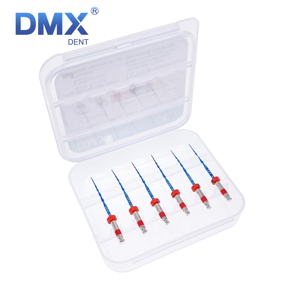 6Pcs DMXDENT Dental Endo Files Root Canal Endodontic NITI Rotary File 21/25MM