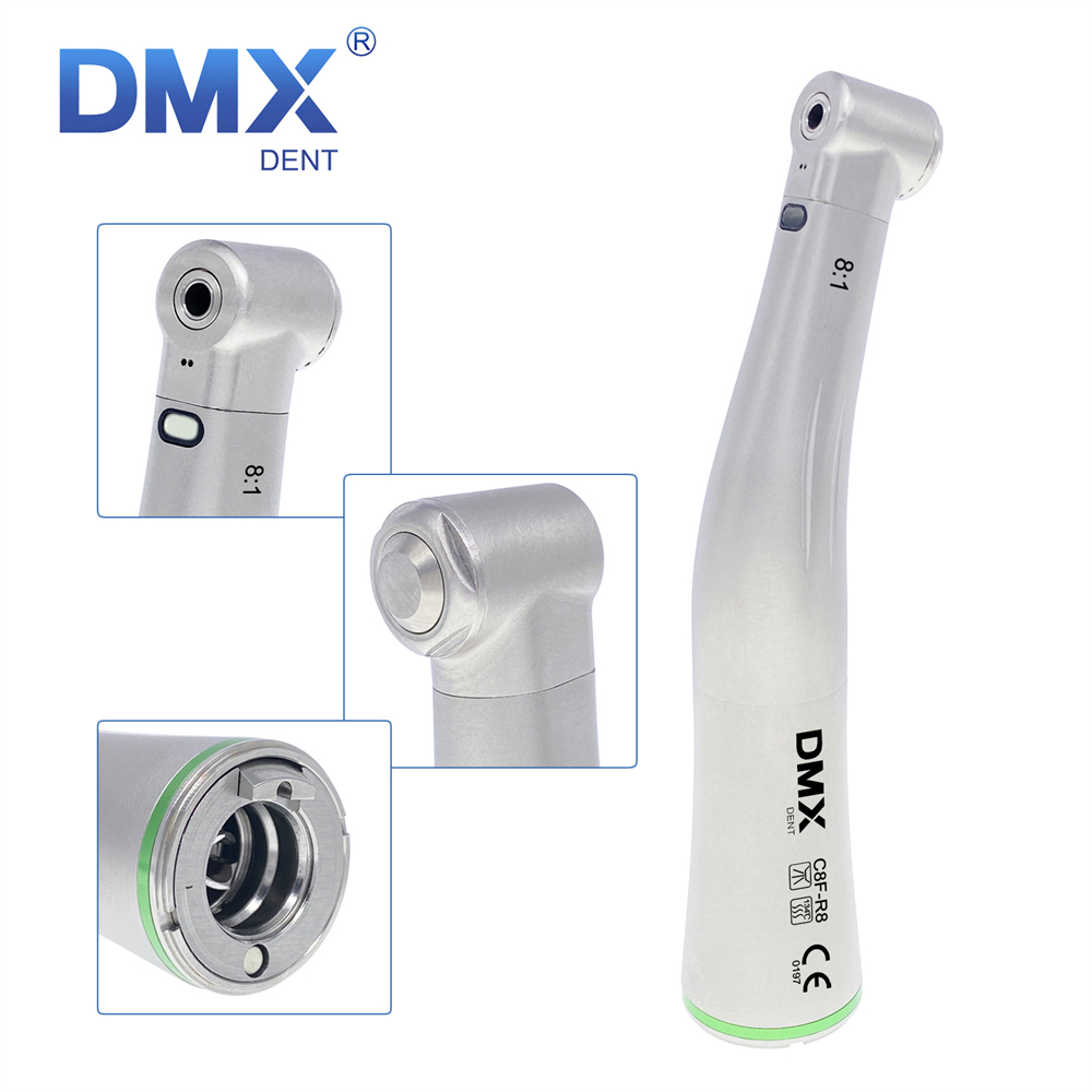 DMXDENT Dental Low Speed（Reduction）Fiber Optic Contra Angle Handpiece 4:1 10:1 16:1 NSK
