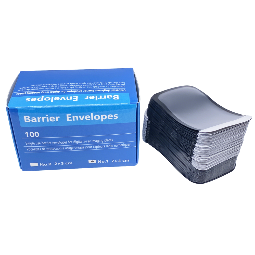 Dental Barrier Envelopes Side for Dental X Ray Digital Phosphor Plate Sensor Size #0 / #1 / #2