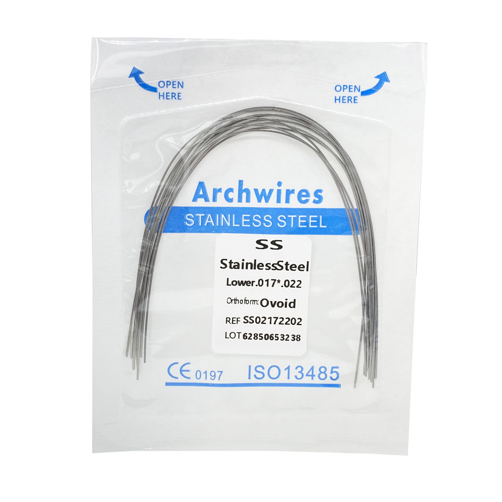 10Pcs Dental Orthodontic Stainless Steel/Niti Arch Wires Rectangular Wires