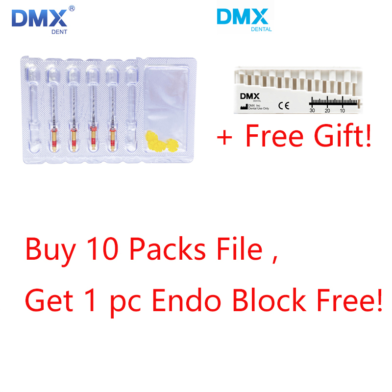 DMXDENT PT-ONE Dental Endodontic Endo Rotary Reciprocating Niti Files Root Canal For Engine + Free Gift