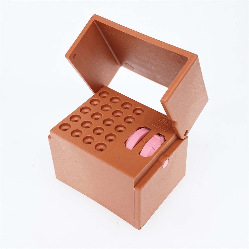 Dental 6/10/20 Hole Bur Endo Files Reamers Block Memory Holder Stand Disinfection Box