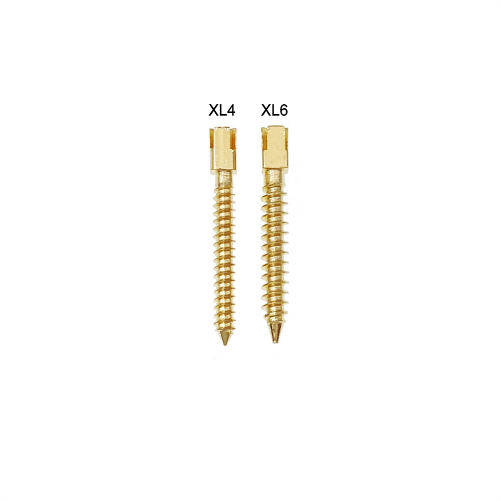 30 Pcs Dental Screw Post 24K Gold Plated Conical Refills S/M/L/XL For Root Canal