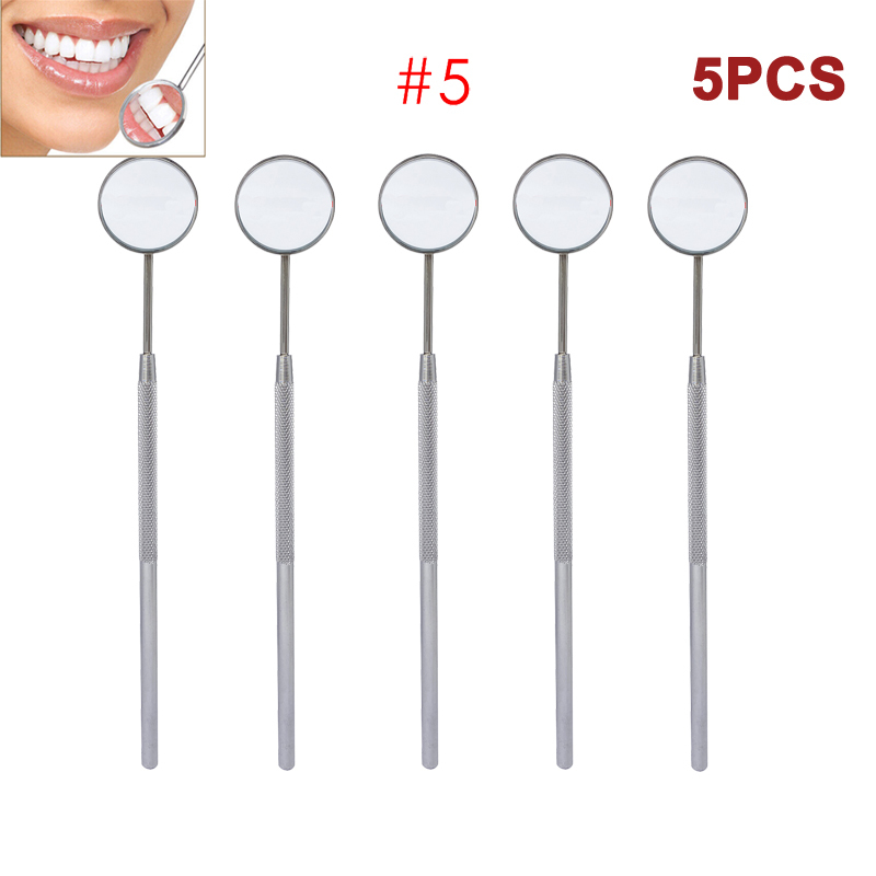 #4 #5 Dental Mouth Mirror and Handle For Teeth's ENT Dental Instruments