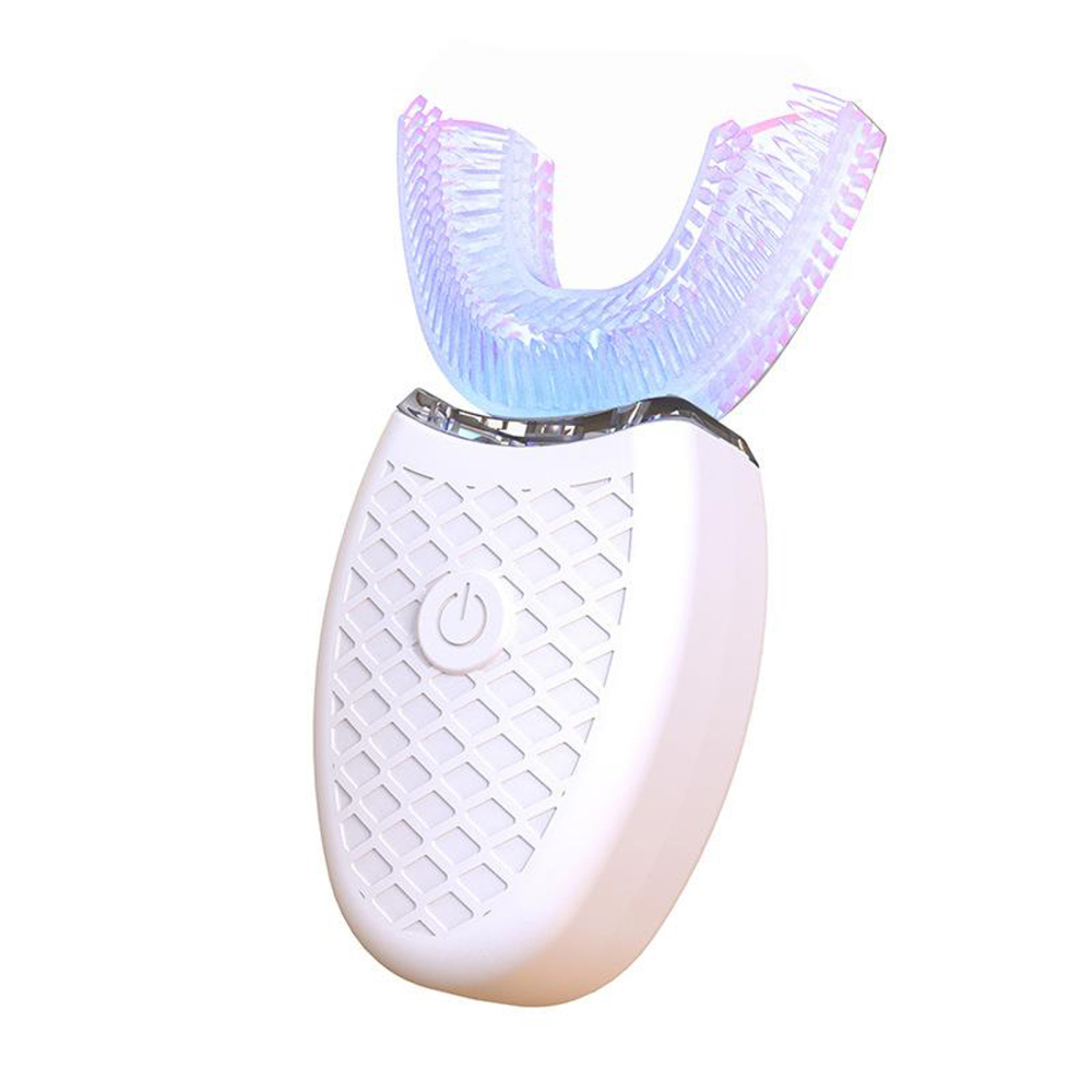 Dental Automatic Electric Ultrasonic Toothbrush U-Shape 360° Brush Whitening