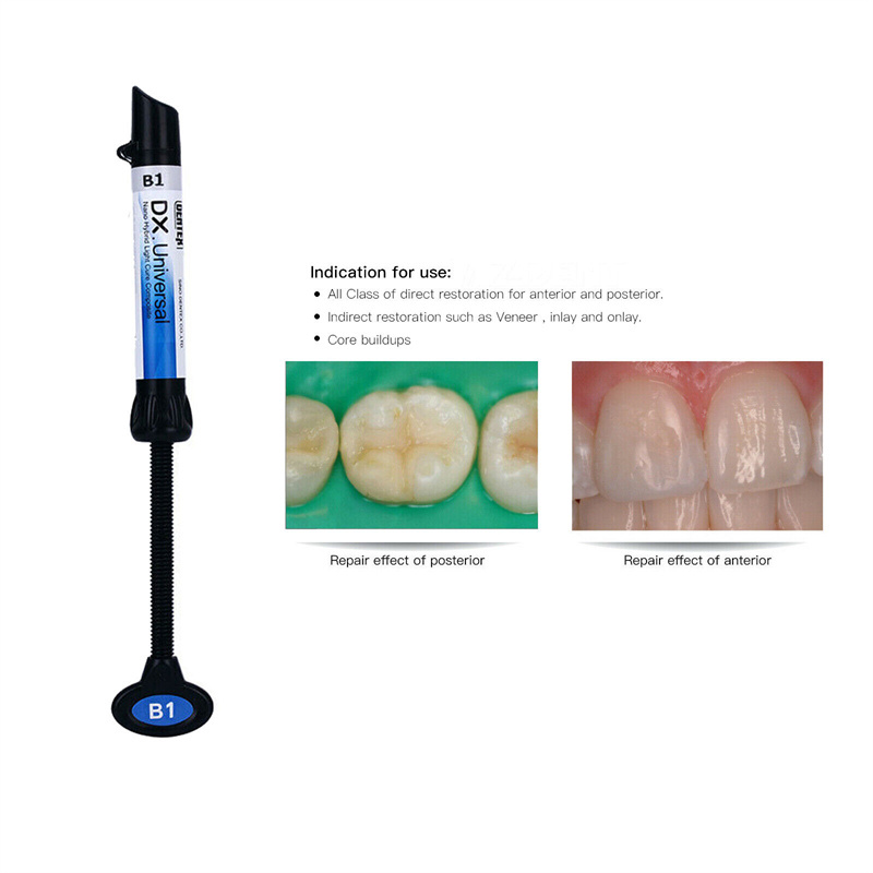 Dental Universal Light Cure Composite Resin A1-B2/Etching Gel/Bonding Adhesive