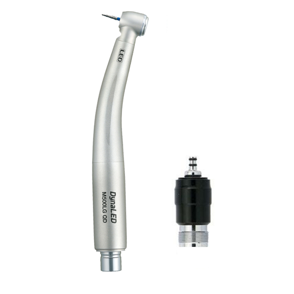 Dynaled M500LG QD B2/M4 Dental E-generator LED High Speed Air Turbine Handpiece with Coupler Fit NSK