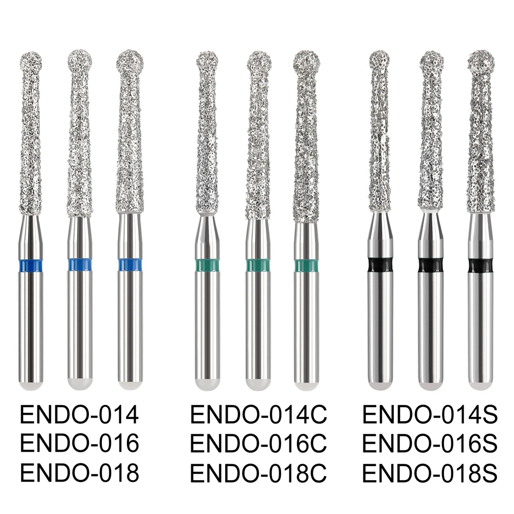 5Pcs Dental Diamond Burs Endo Access Bur Open Preparing Pulp Cavity Bur