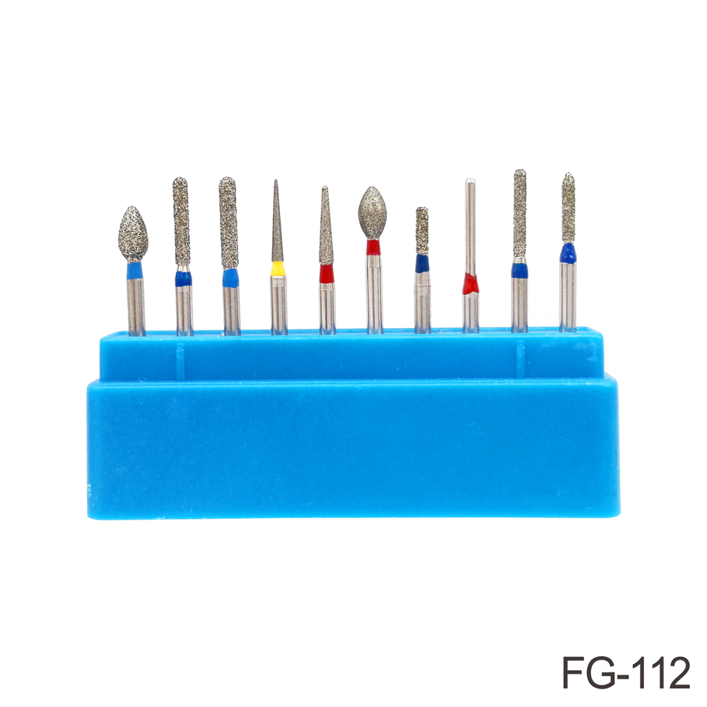 Dental Diamond Burs Composite/Polishing Kit for High Speed Handpiece FG101-FG115