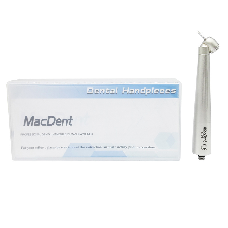 MacDent T450L/T450KL Dental Fiber Optic 45° Surgical High Speed Air Turbine Handpiece