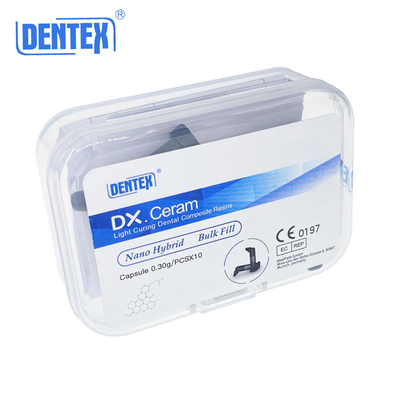 Dental Dentex DX.Ceram Light Curing Composite Resin  Refill Unidose Capsule Kit