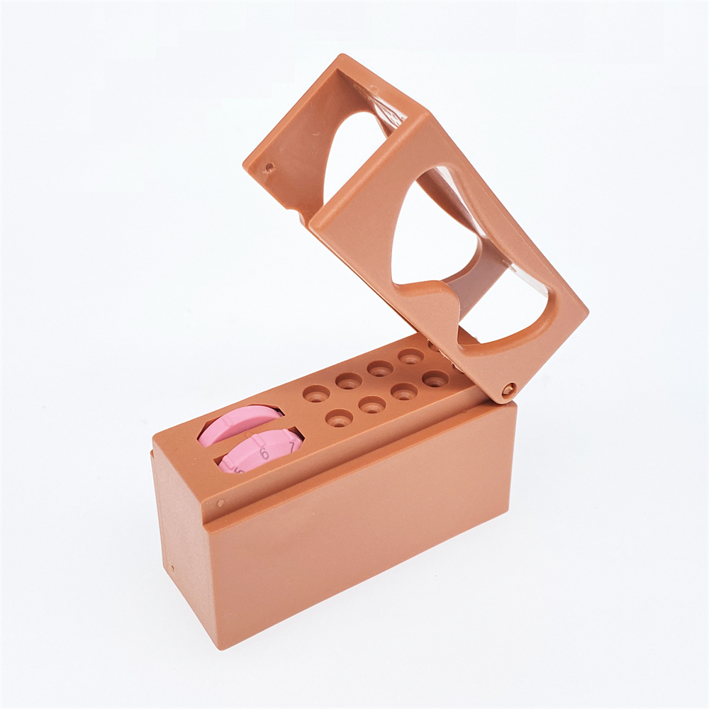 Dental 6/10/20 Hole Bur Endo Files Reamers Block Memory Holder Stand Disinfection Box