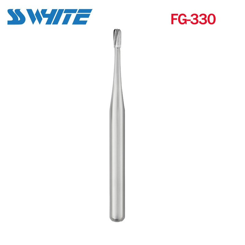 10-Pack Dental Round Carbide Burs – FG-330, High Speed Handpiece, BR-30C, China