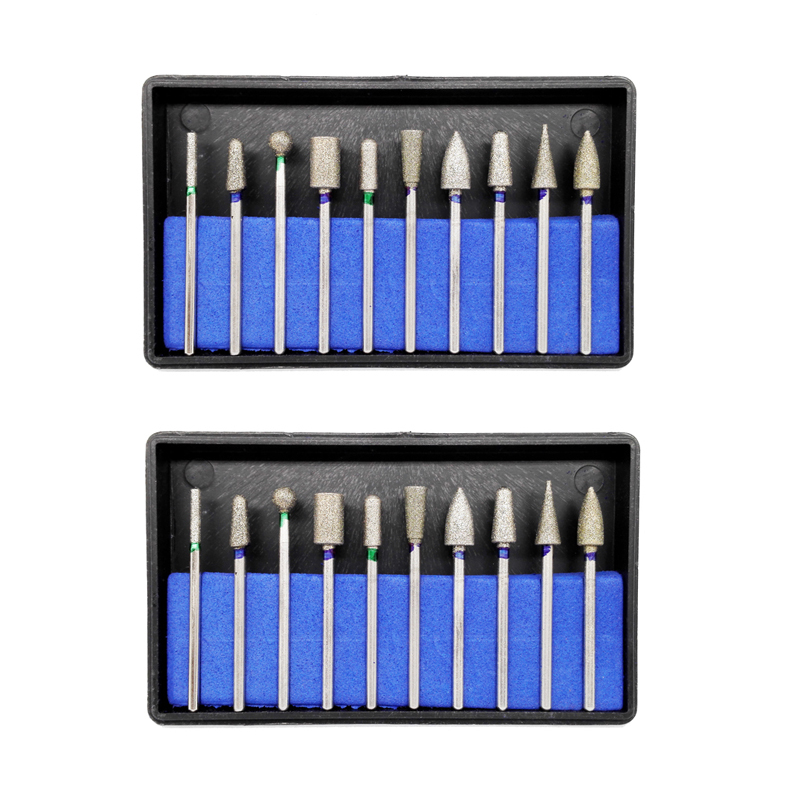 Dental Sintered Diamond Point Polisher HP Shank Rotary Bur Set 2.35mm 2 Kits