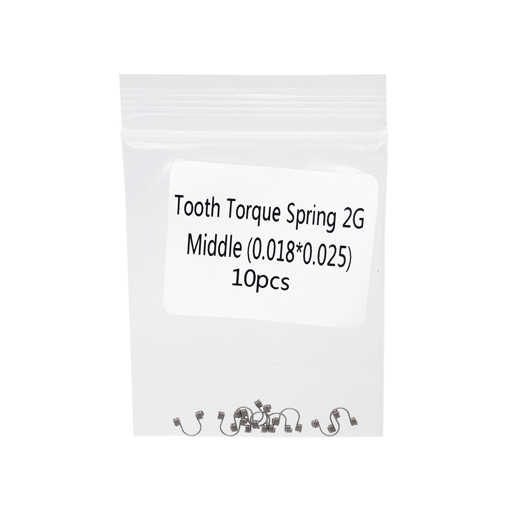 10 Pcs/Pack Dental Orthodontic Anterior Tooth Torque Springs Rectangular 12 Size