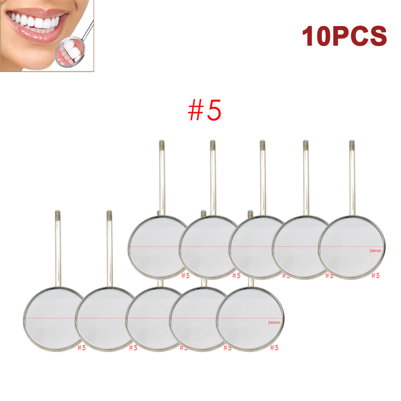 #4 #5 Dental Mouth Mirror and Handle For Teeth's ENT Dental Instruments