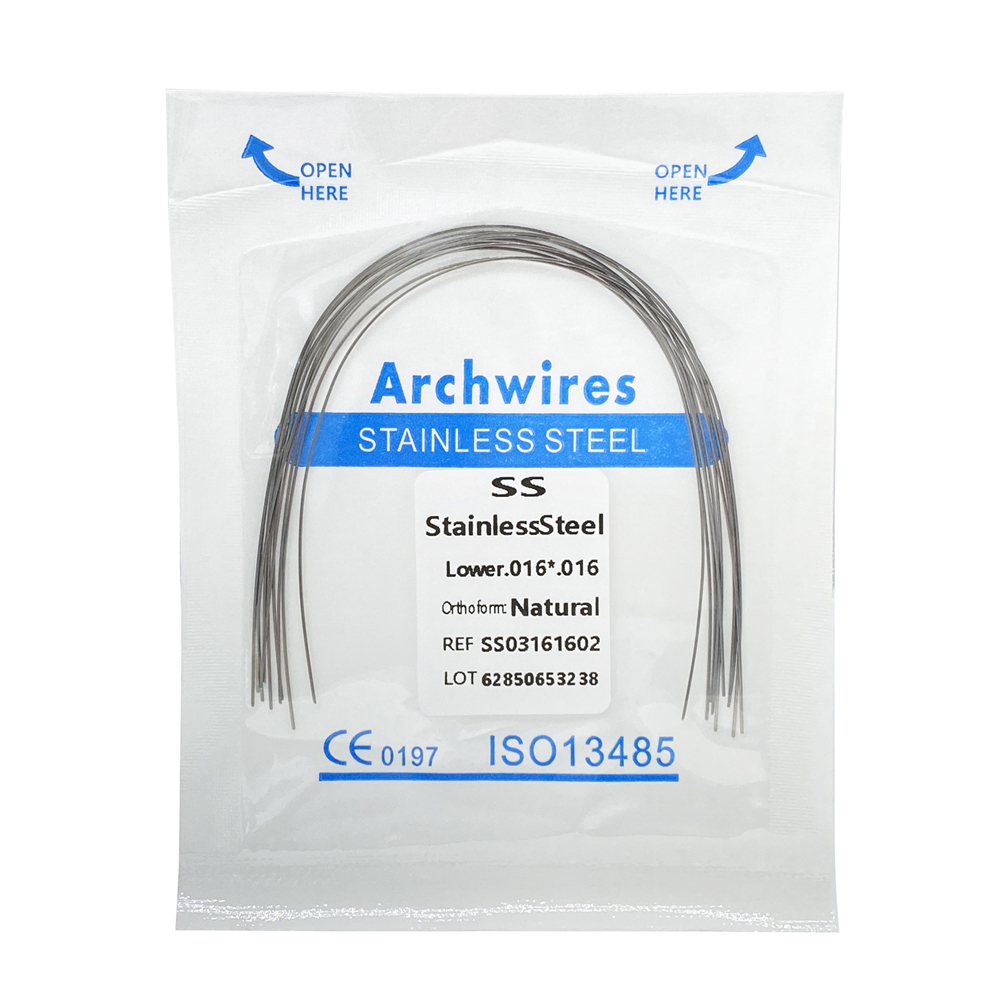 10Pcs Dental Orthodontic Stainless Steel/Niti Arch Wires Rectangular Wires