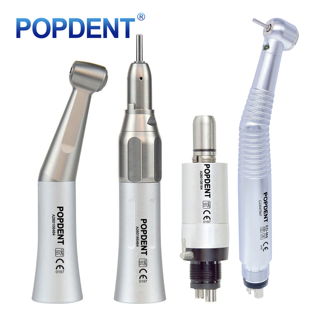 POPDENT Dental E-generator LED High Speed/Low Speed Handpiece Kit 2Hole/4Hole