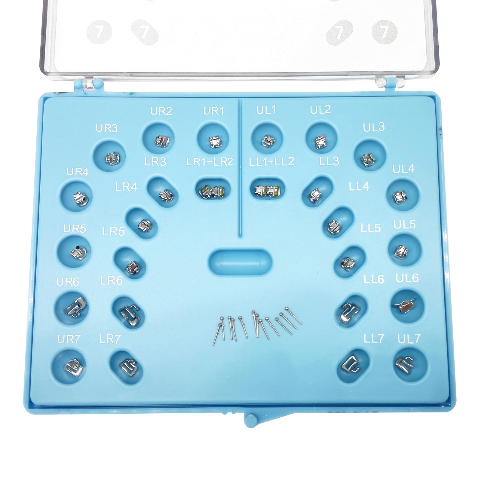 Dental Orthodontic Self-Ligating Metal Active Hook Brackets Braces Roth/MBT 022