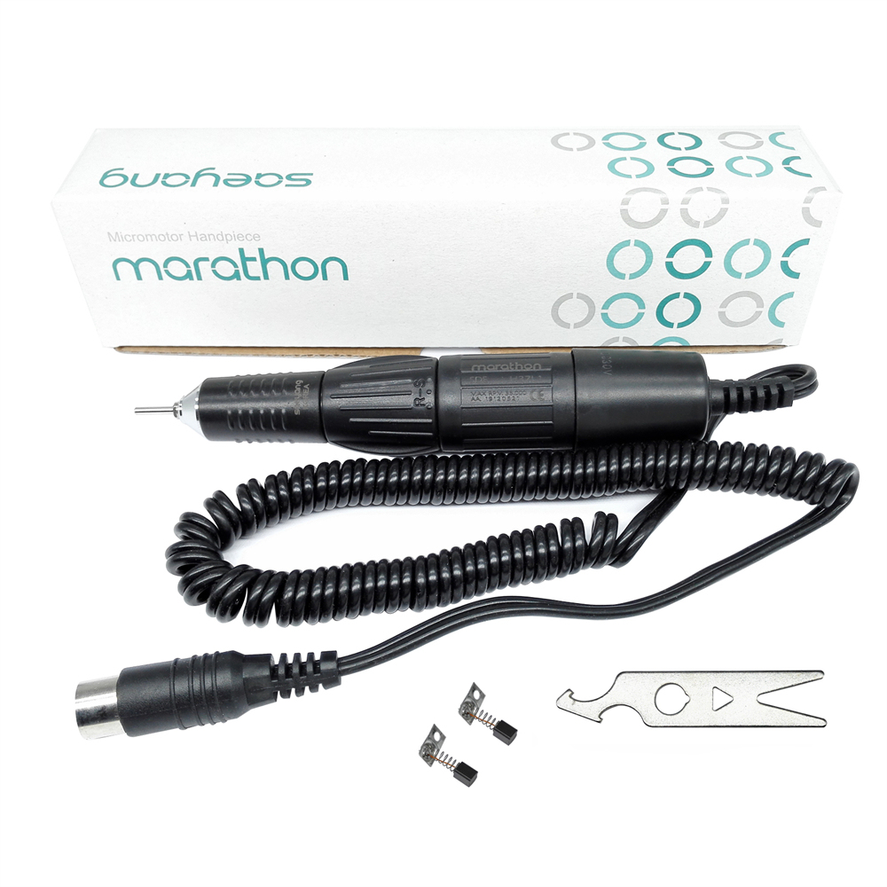 Dental Lab Marathon Electric Micromotor Polishing 35K/45K rpm Motor Handpiece / Burs