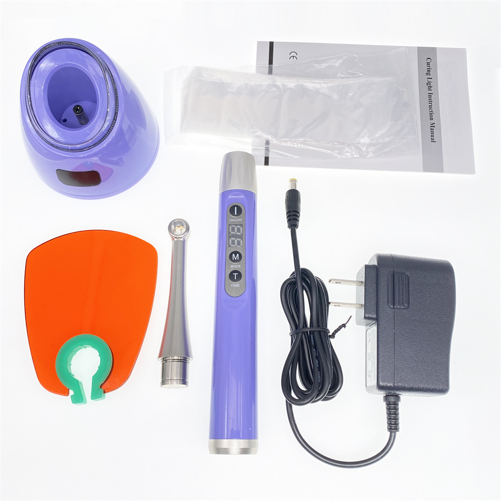 Dental LED Curing Light Lamp Wireless 1 Second Resin Cure