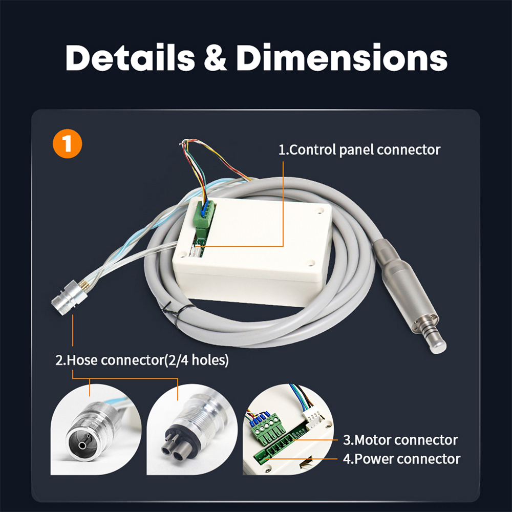 TOP MOTOR II Dental Built In Electric Motor LED Micro Motor