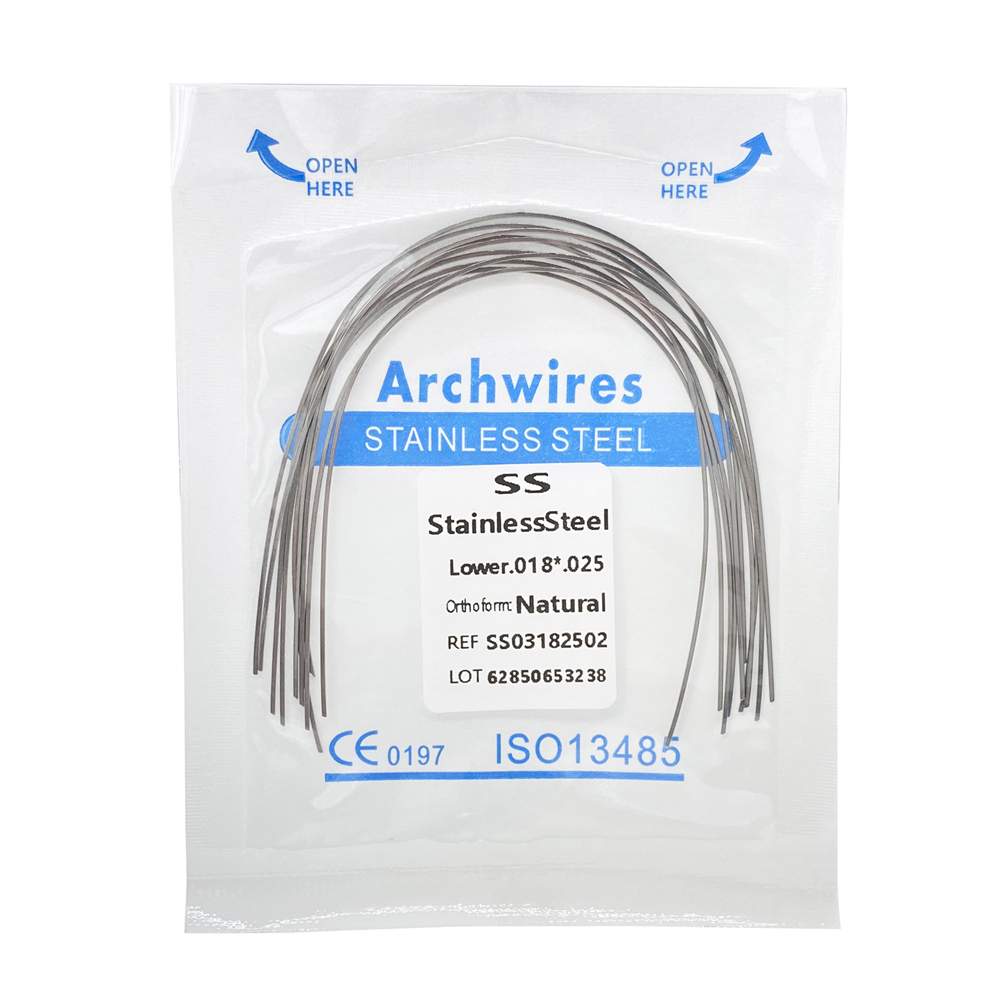 10Pcs Dental Orthodontic Stainless Steel/Niti Arch Wires Rectangular Wires