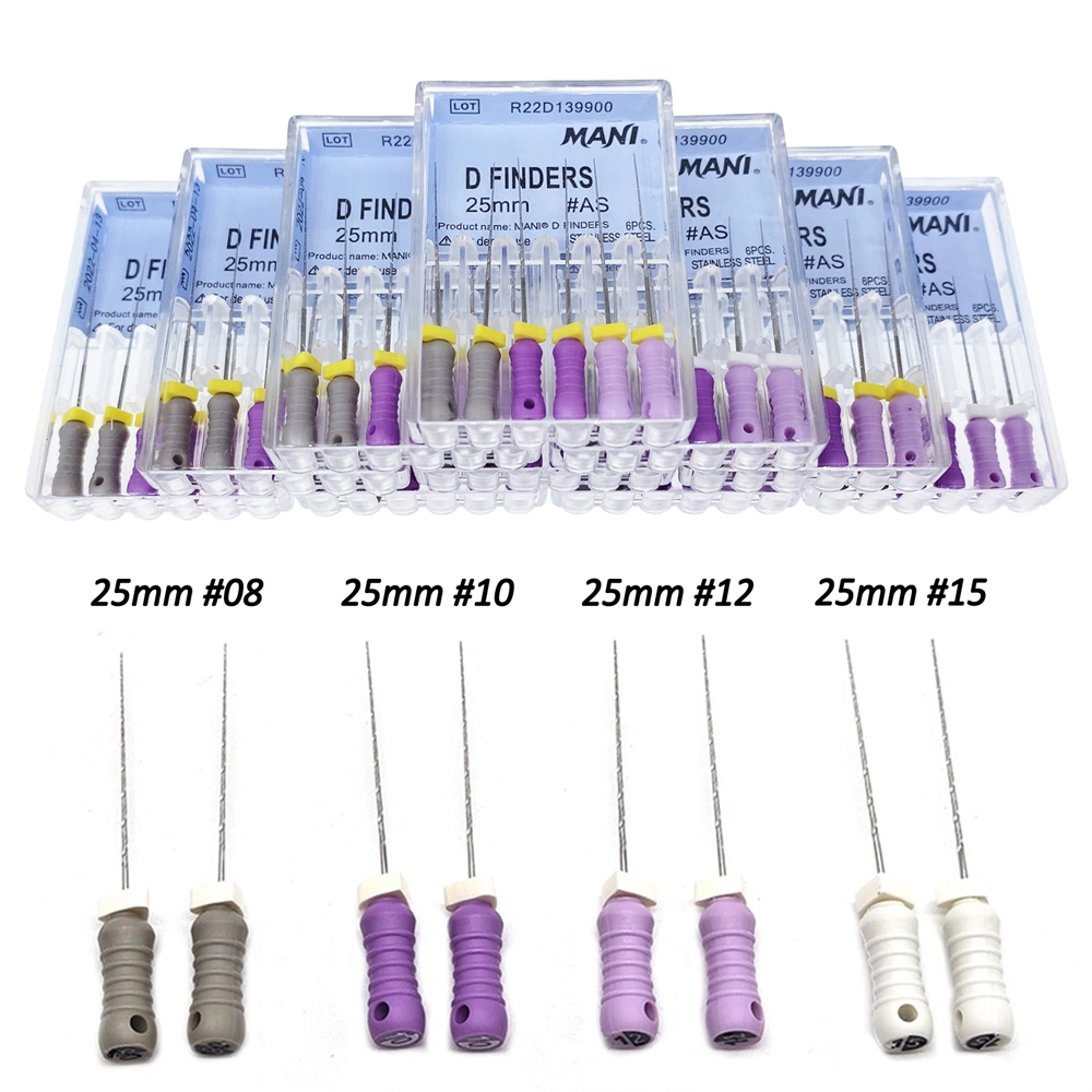 Mani D FINDERS Dental Endodontic Hand Use Files For Calcified Canals 21 ...
