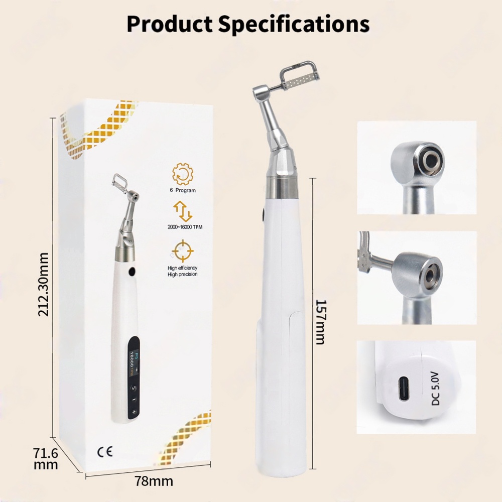 DMXDENT Electric Orthodontics Prophy Enamel Wireless Handpiece Dental Contra Angle Saw Blade