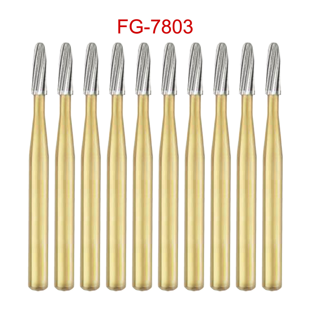 10Pcs DMXDENT Dental Trimming&Finishing  Tungsten Carbide Burs FG7404/7408/7803/7901/Endo-Z/Zekrya