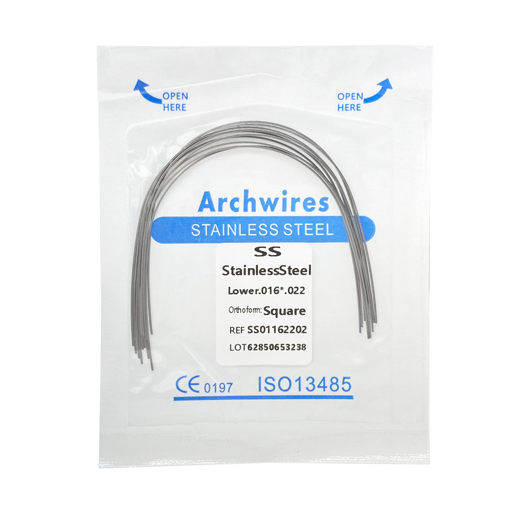 10Pcs Dental Orthodontic Stainless Steel/Niti Arch Wires Rectangular Wires