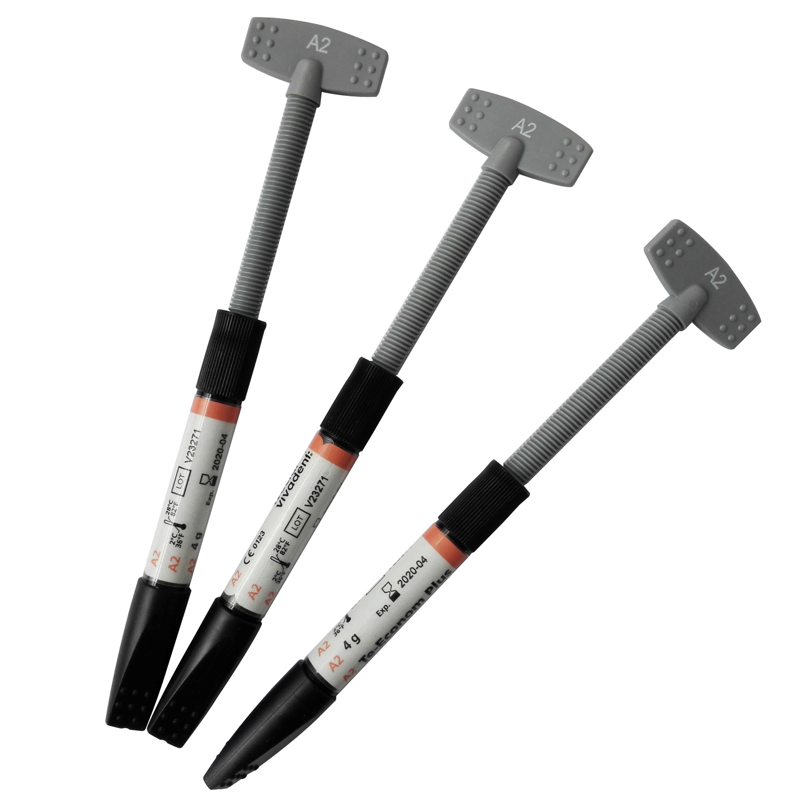 1Kit/3Pcs Ivoclar Vivadent TE-Econom Plus Dental Light Cure Composite Resin