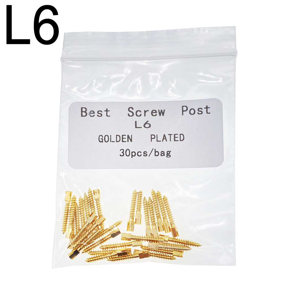 30 Pcs Dental Screw Post 24K Gold Plated Conical Refills S/M/L/XL For Root Canal